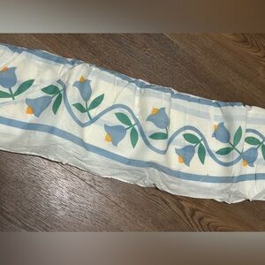 NOS New Vintage JC Penney American Ring Queen Bed Ruffle Skirt Tulip Vine Floral